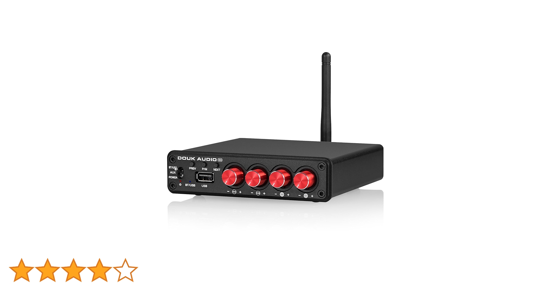 Amazon.co.jp: Douk Audio 4 チャンネル Bluetooth アンプ, 50W